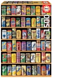 Puzzle Cans of Beer, 1500 piese, include lipici puzzle (14446)