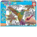 Puzzle 300 Hummingbird, Colouring Puzzle