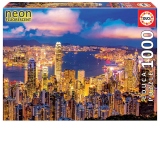 Puzzle 1000 Hong Kong skyline Neon