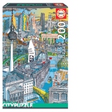 Berlin City Puzzle 200 pcs