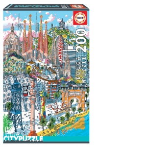 Barcelona City Puzzle 200 pcs