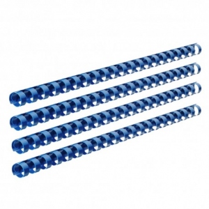 Inele plastic indosariere 8 mm set 100 Ecada, albastru