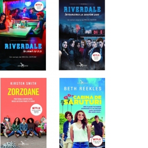 Pachet filme Netflix (4 volume): 1. Riverdale. In urma cu o zi; 2. Riverdale. Intoarcerea la Shadow Lake; 3. Zorzoane; 4. Cabina de saruturi