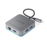 Hub USB Promate Nexus-C Type-C, 87W, Gri