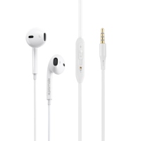 Casti cu fir Intra Uriculare PROMATE gearPod-iS2, In-Ear, Microfon, Alb