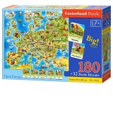 Puzzle 180 Piese Harta Europei