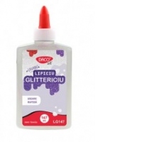 Lipici lichid glitter 147 ml Lipiciu glittericiu Daco, alb