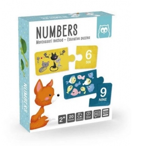 Puzzle Educativ Montessori 20 piese - Invatam Numerele