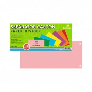 Separator carton roz 10.5X24CM 160G set 100 Ecada