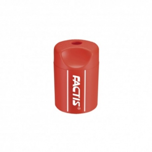 Ascutitoare plastic simpla cu container S20 FACTIS (rosie)