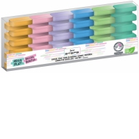 Radiera Steps, culori pastel, set 6 bucati/blister