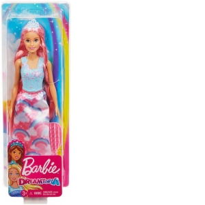 Barbie Barbie Printesa cu Rochita Curcubeu