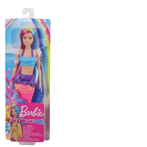 Barbie Papusa Sirena cu Coronita Verde