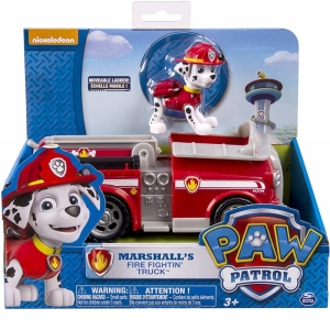Patrula Catelusilor Masina Pompierului Marshall cu Figurina