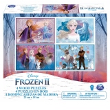 Set 4 Puzzle-Uri Frozen2 din Lemn