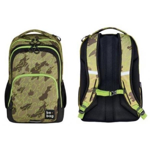 Rucsac be.bag, model be.ready, motiv Abstract Camouflage, herlitz + stilou