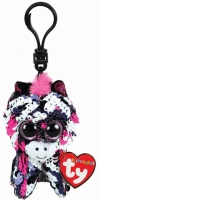 Plus Breloc Ty 8.5cm Sequins Zebra Zoey cu Paiete