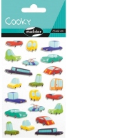 Set 21 de stickere 3D - Masini