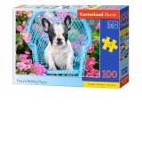 Puzzle 100 piese French Bulldog Puppy