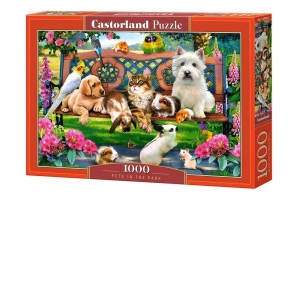 Puzzle 1000 piese Animalute in Parc