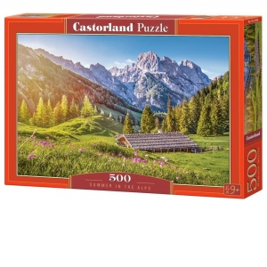 Puzzle 500 piese Summer in the Alps