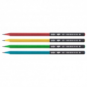 Creion negru cu radiera Udi DACO CG110