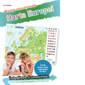Harta Europei. Planse educationale