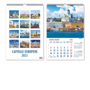 Calendar de perete 2021 Capitale Europene