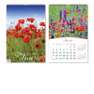 Calendar de perete 2021 Flori