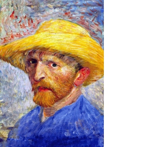 Puzzle - Vincent Van Gogh: Self Portrait with Straw Hat, 99 piese (1015)