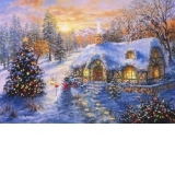 Puzzle - Nicky Boehme: Christmas Cottage, 2000 piese (70065)