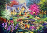 Puzzle - Nicky Boehme: Cottage Pond, 1500 piese (70060)