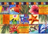 Puzzle - Tropical Quilt Mosaic, 1500 piese (70081)