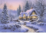 Puzzle - Winter's Blanket Wouldbie Cottage, 500 piese (70066)