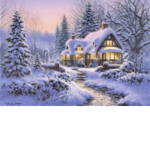 Puzzle - Winter's Blanket Wouldbie Cottage, 500 piese (70066)