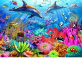 Puzzle - Dolphin Coral Reef, 1000 piese (70169)