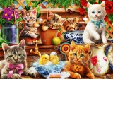 Puzzle - Kittens in the Potting Shed, 1000 piese (70241-P)