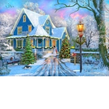 Puzzle - Dominic Davison: Christmas at Home, 1000 piese (70340-P)