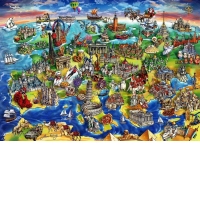 Puzzle Maria Rabinky: European World, 1500 piese (P4557)