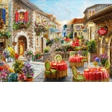 Puzzle Nicky Boehme: Fiori Caffes, 1000 piese (1074)