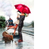 Puzzle Couple On Train Station, 500 piese (3589)