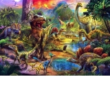 Puzzle Landscape Of Dinosaurs, 500 piese (3603)