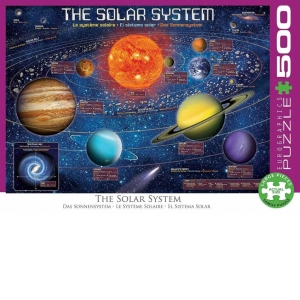 Puzzle The Solar System Illustrated, 500 piese XXL (6500-5369)