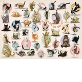 Puzzle Yoga Kittens, 300 piese XXL (6500-0991)