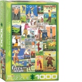 Puzzle Golf Around the World, 1000 piese (6000-0933)