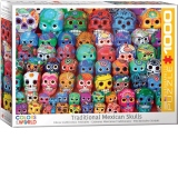 Puzzle Traditional Mexican Skulls, 1000 piese (6000-5316)
