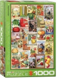 Puzzle Vegetables Seed Catalogue, 1000 piese (6000-0817)