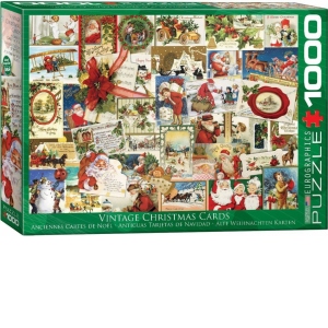 Puzzle Vintage Christmas Cards, 1000 piese (6000-0784)