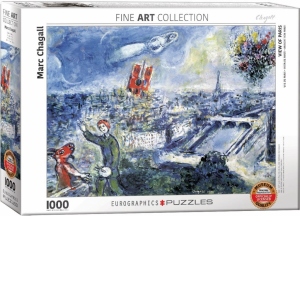 Puzzle Marc Chagall: Le Bouquet de Paris, 1000 piese (6000-0850)
