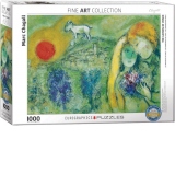 Puzzle Marc Chagall: The Lovers of Vence, 1000 piese (6000-0848)